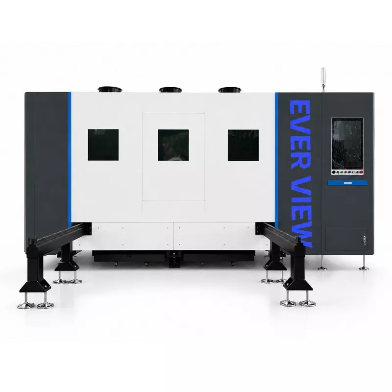 Grande machine de découpe laser à fibre fermée horizontale