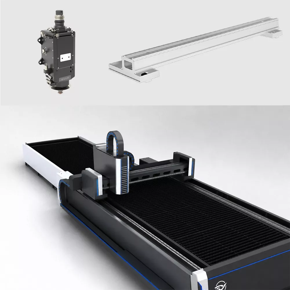 Machine de découpe de surface plane semi-fermée pour station d'échange